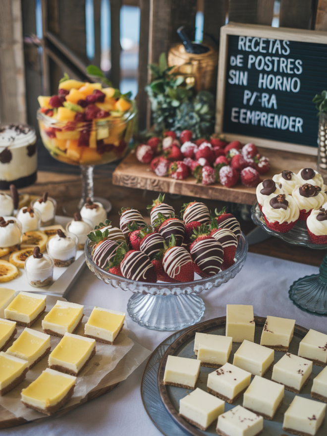 Recetas de postres sin horno para emprender